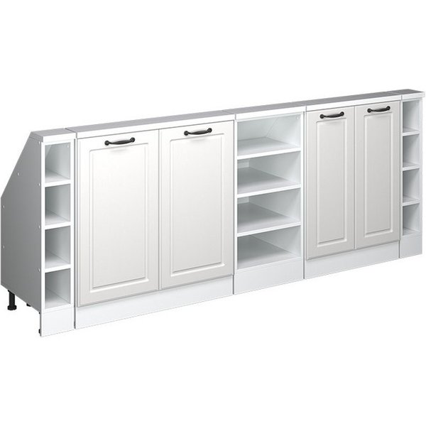 Vicco Kommode Rion, Weiß Landhaus/Weiß/Weiß, 5er Set (5 St)