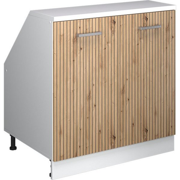 Vicco Kommode Rion, Artisan-Eiche/Weiß, 80 x 81.6 cm mit 2 Türen, Schrankkorpus... (1 St)