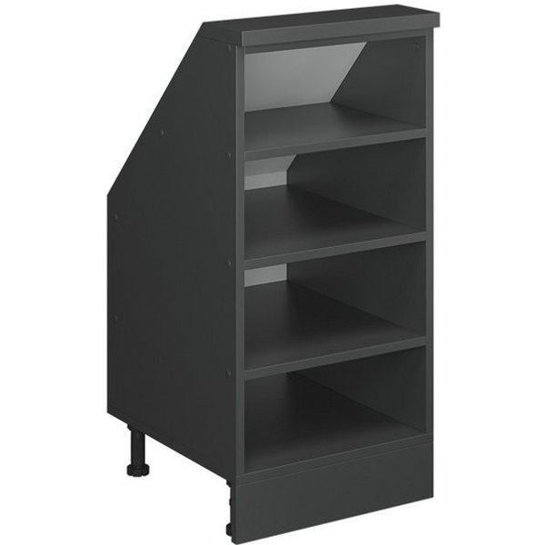 Vicco Kommode Rion, Anthrazit, 40 x 81.6 cm mit 4 Fächern (1 St)