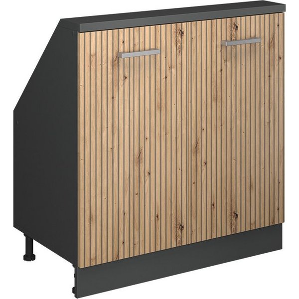 Vicco Kommode Rion, Artisan Eiche/Anthrazit/Anthrazit, mit 2 Türen (1 St)