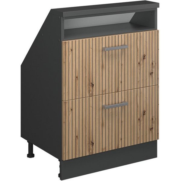 Vicco Kommode Rion, Artisan Eiche/Anthrazit/Anthrazit, mit 2 Schubladen (1 St)