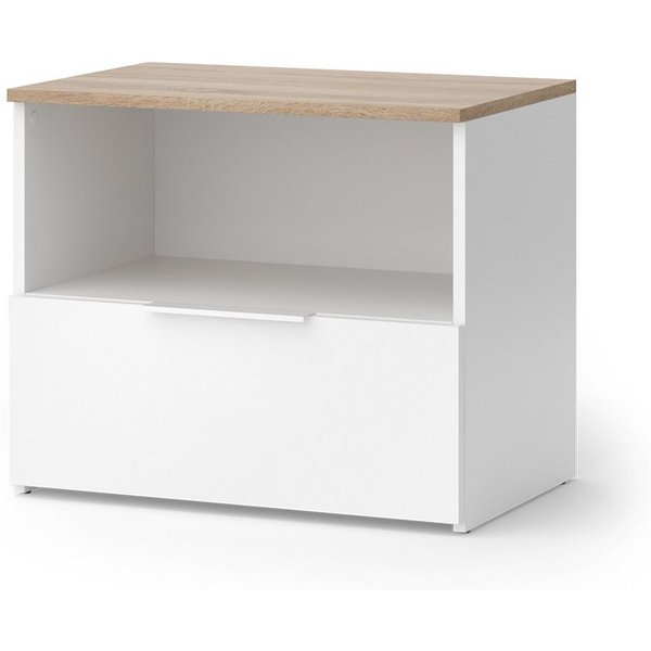 Vicco Kommode Wido, Weiß/Sonoma, 60 x 50 cm mit klappe (1 St)