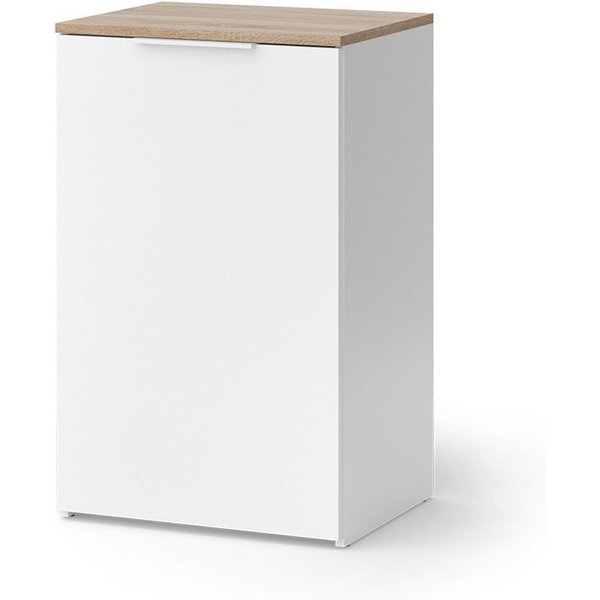 Vicco Kommode Wido, Weiß/Sonoma, 50 x 80 cm mit Regal (1 St)