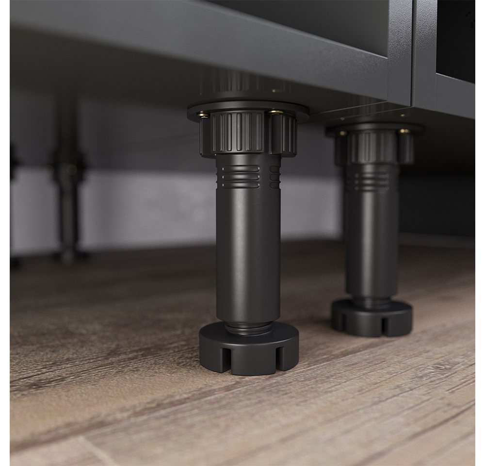 Vicco Küchenzeile Optima, Goldkraft Eiche/Anthrazit, 270 cm ohne Arbeitsplatte, mit H... – Bild 4 von 5