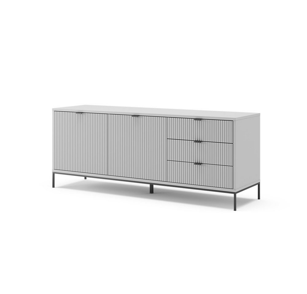 Vicco Lowboard Eliza, Grau, 150.1 x 60 cm (1 St) – Bild 2 von 5