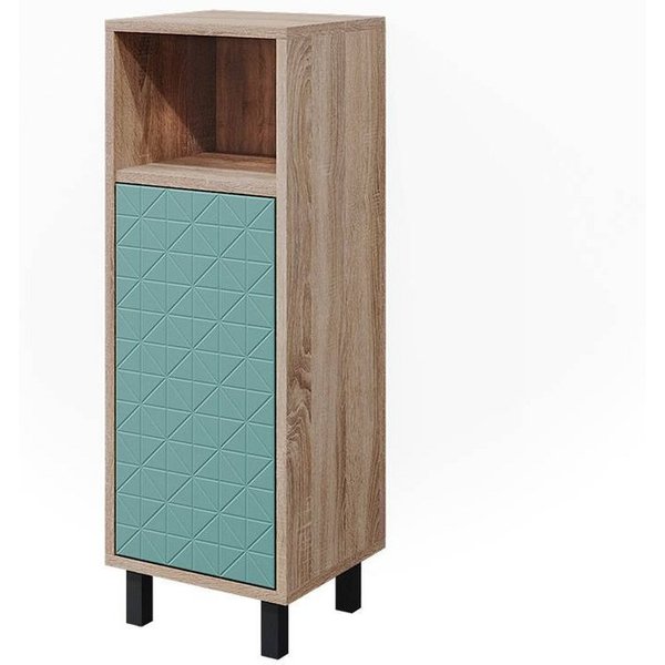Vicco Midischrank Agasta, Mintgrün/Sonoma, 30 x 87.2 cm (1-St)
