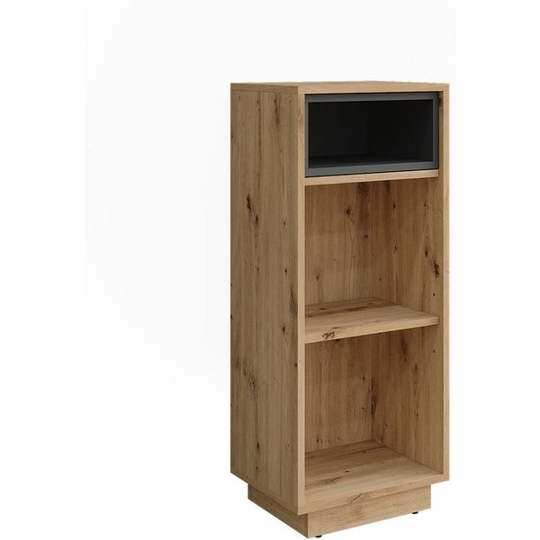Vicco Midischrank Beatrice, Artisan Eiche/Anthrazit, 38 x 93 cm mit 3 Fächern (1-St)