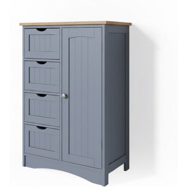 Vicco Midischrank Bianco, Grau, 55 x 81 cm (1-St)