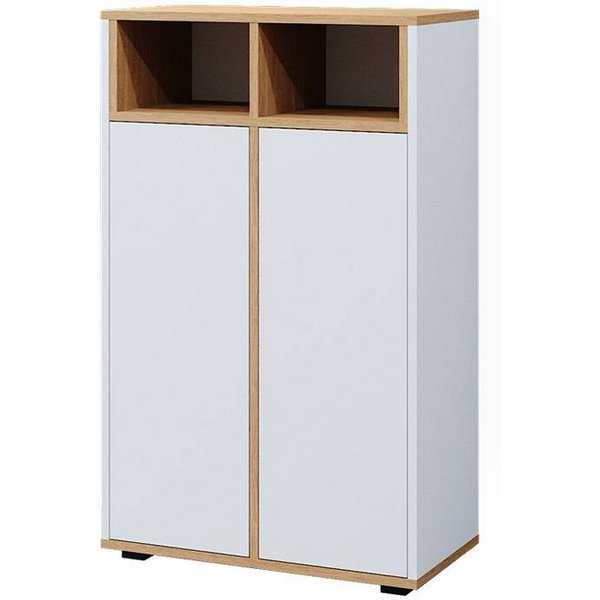 Vicco Midischrank Didi, Weiß/Artisan, 60 x 97 cm mit 2 Türen (1-St)