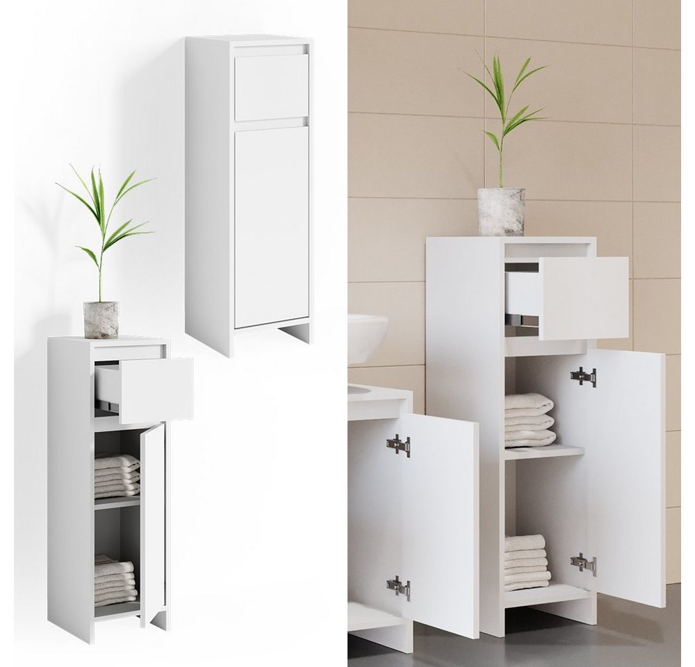 Vicco Midischrank Emma, Weiß, 30 x 95 cm (1-St) – Bild 2 von 5
