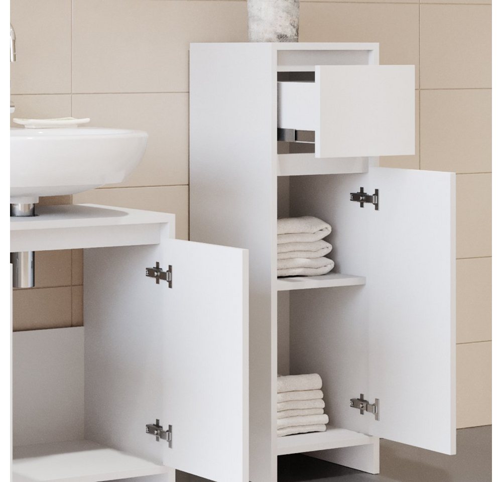 Vicco Midischrank Emma, Weiß, 30 x 95 cm (1-St) – Bild 4 von 5