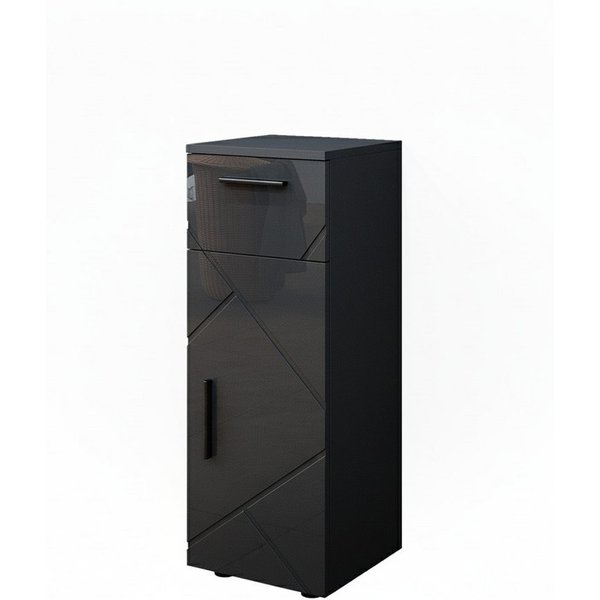 Vicco Midischrank Irma, Anthrazit Hochglanz, 30 x 81 cm (1-St)