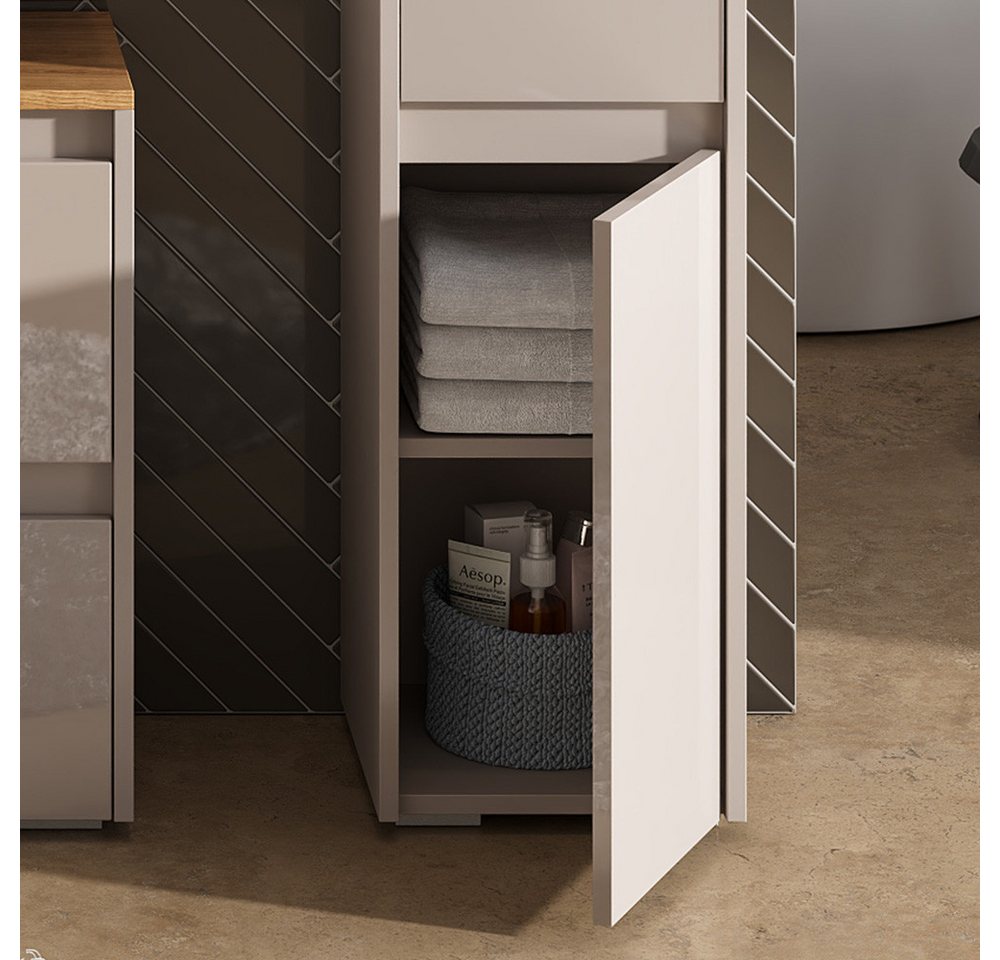 Vicco Midischrank Majest, Cashmere/Artisan, 30.2 x 96.3 cm mit Schublade und Tür (1-St) – Bild 4 von 5