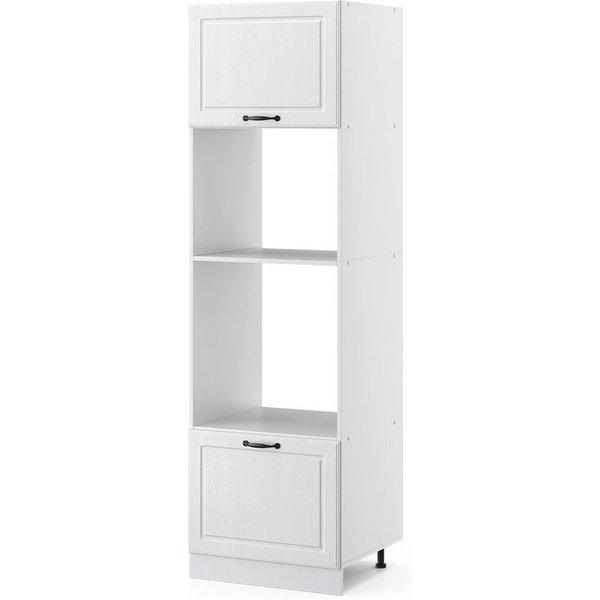 Vicco Mikrowellenumbauschrank R-Line, Weiß Landhaus/Weiß, 60 cm (1-St)