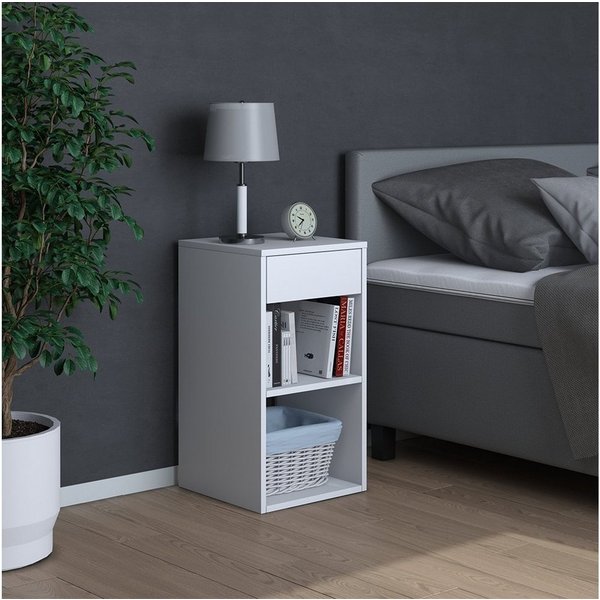 Vicco Nachtschrank Dany, Weiß, 35 x 65 cm (1-St)