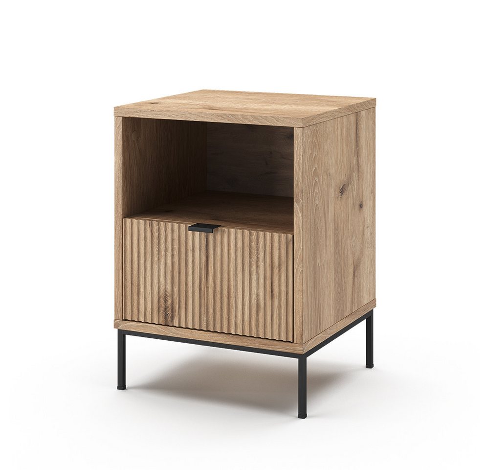 Vicco Nachtschrank Eliza, Viking Oak, 40 x 55 cm mit 1 Schublade (1-St) – Bild 2 von 5