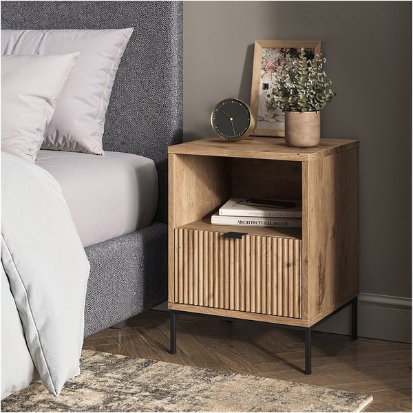 Vicco Nachtschrank Eliza, Viking Oak, 2er Set (2-St)