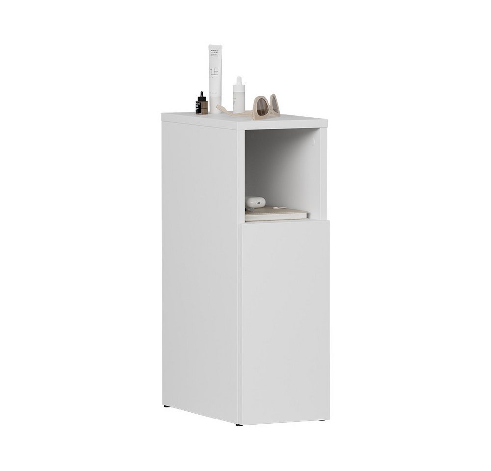Vicco Nachtschrank Enton, Weiß, 20 x 59.5 cm mit 1 Tür (1-St) – Bild 5 von 5