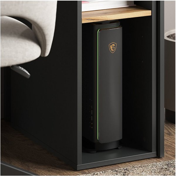 Vicco PC-Schrank Tomy, Anthrazit/Goldkraft Eiche, 28.5 x 50 cm,2 Fächer (1 St)