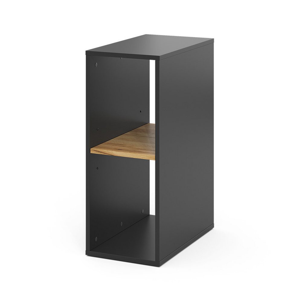 Vicco PC-Schrank Tomy, Anthrazit/Goldkraft Eiche, 28.5 x 50 cm,2 Fächer (1 St) – Bild 2 von 5