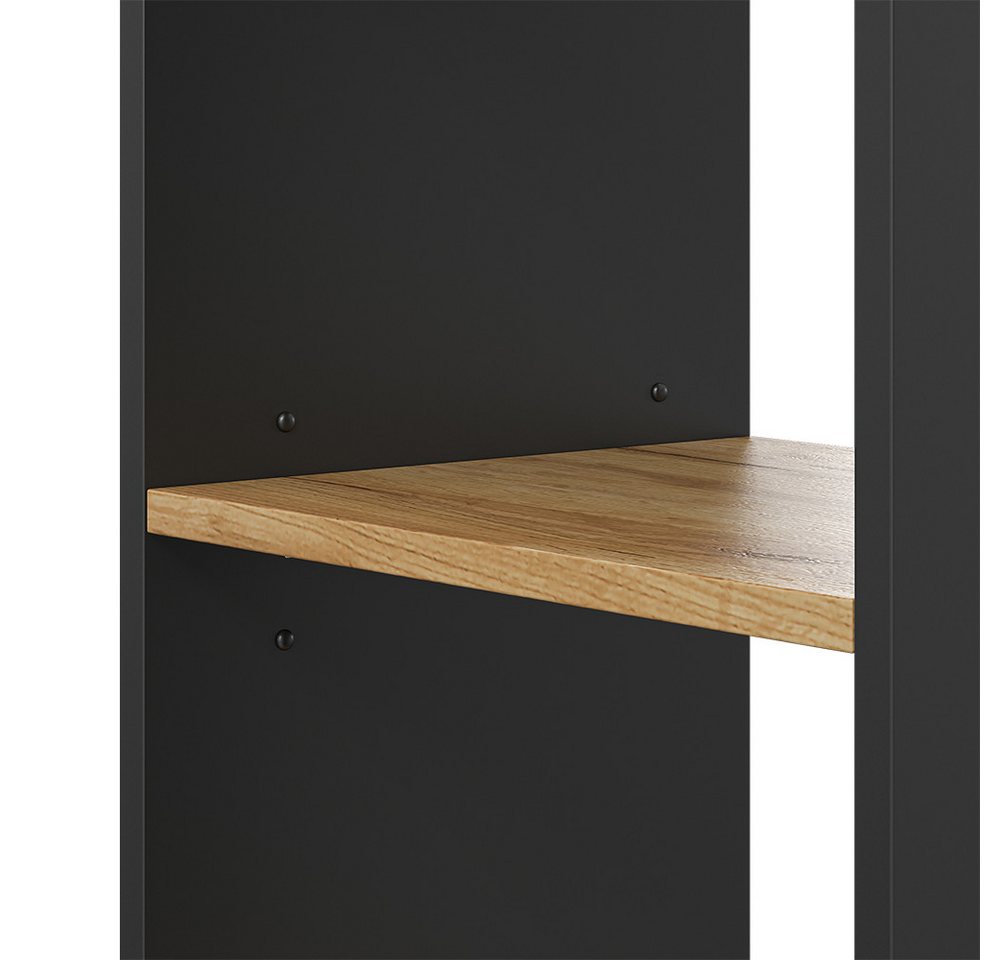 Vicco PC-Schrank Tomy, Anthrazit/Goldkraft Eiche, 28.5 x 50 cm,2 Fächer (1 St) – Bild 5 von 5