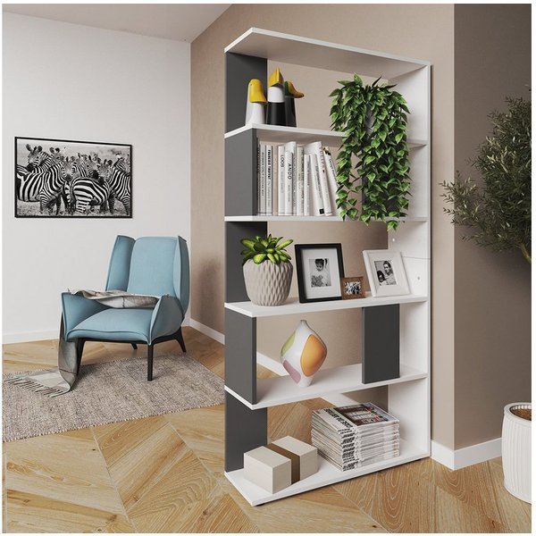 Vicco Raumteiler, Anthrazit, 80 x 163 cm, 1-tlg., Freistehend