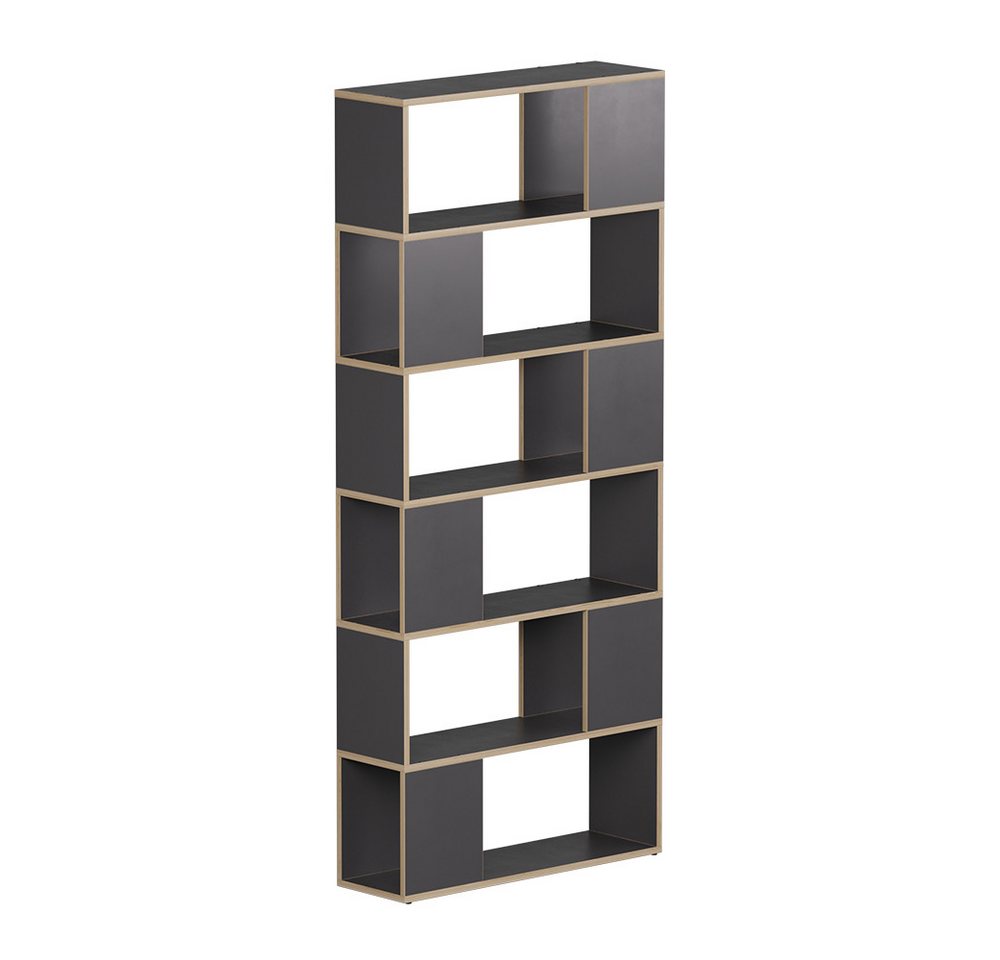 Vicco Raumteiler Eneos, Anthrazit/Eiche, 80 x 186 cm, 1-tlg. – Bild 2 von 5