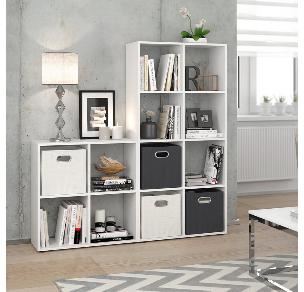 Vicco Raumteiler Scutum, Weiß/Weiß, 143 x 72 cm, 1-tlg. – Bild 5 von 5