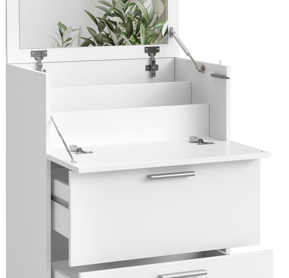 Vicco Schminktisch Hanna, Weiß, 65.8 cm mit Spiegel (1-St) – Bild 5 von 5