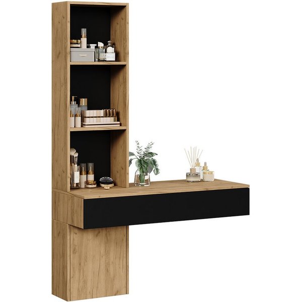Vicco Schminktisch Melora, Eiche/Schwarz, 100 cm ohne Spiegel (1-St)