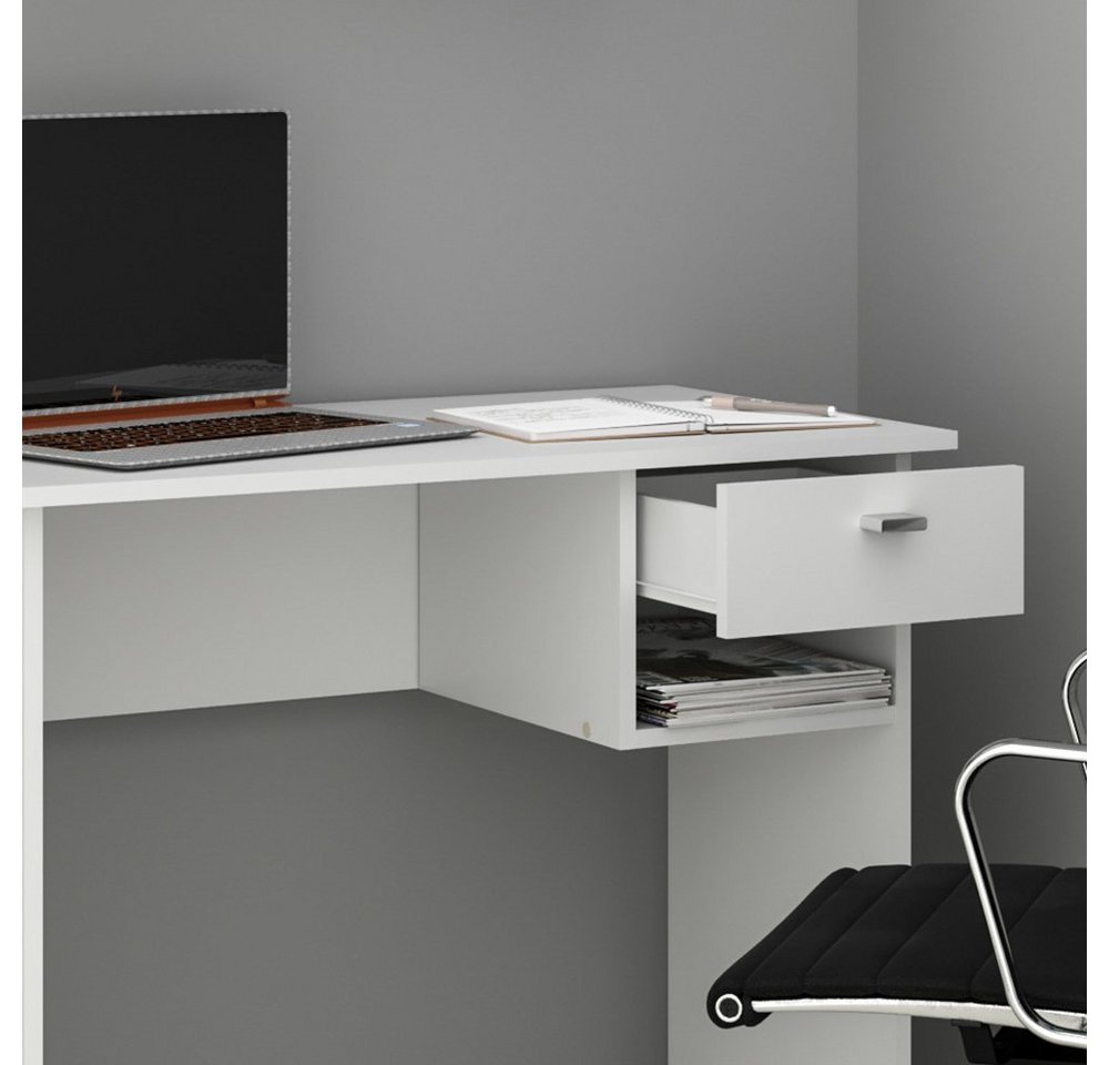 Vicco Schreibtisch Colin, Weiß, 90 x 50 cm (1-St) – Bild 5 von 5