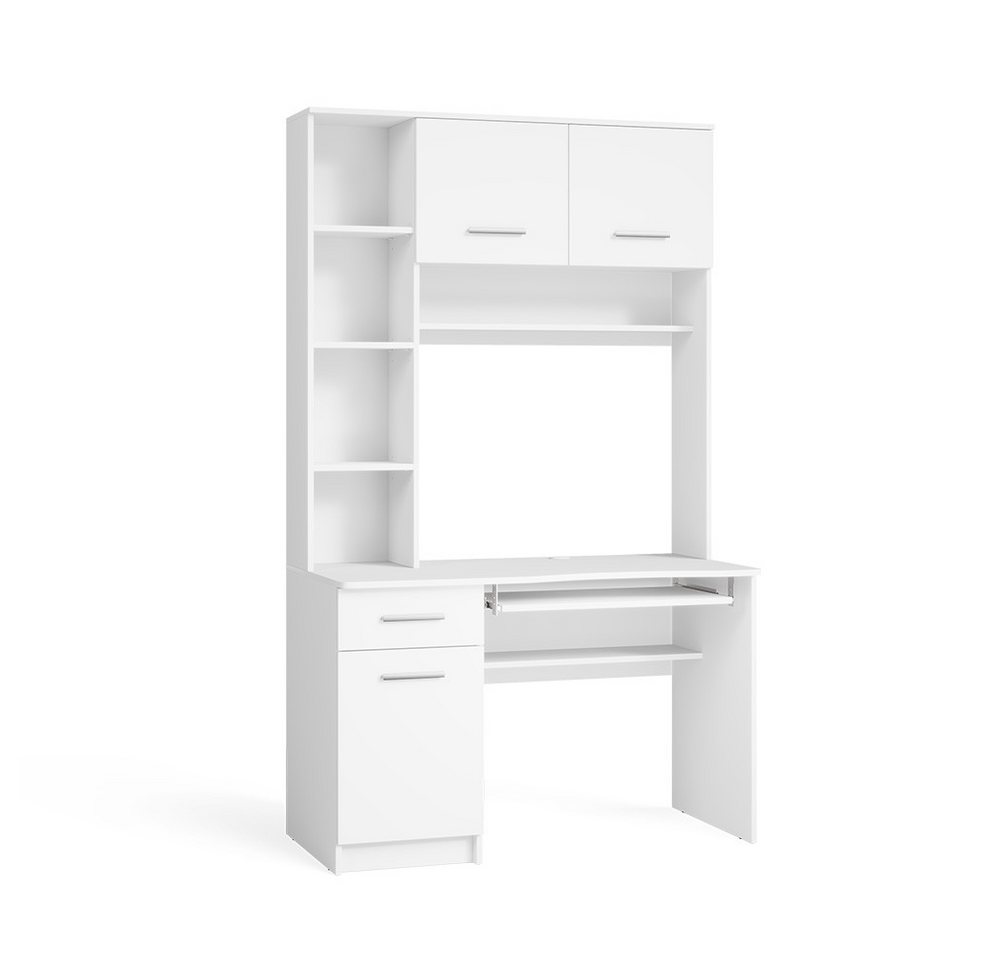 Vicco Schreibtisch Crossline, Weiß, 120.1 x 59.5 cm (1-St) – Bild 2 von 5