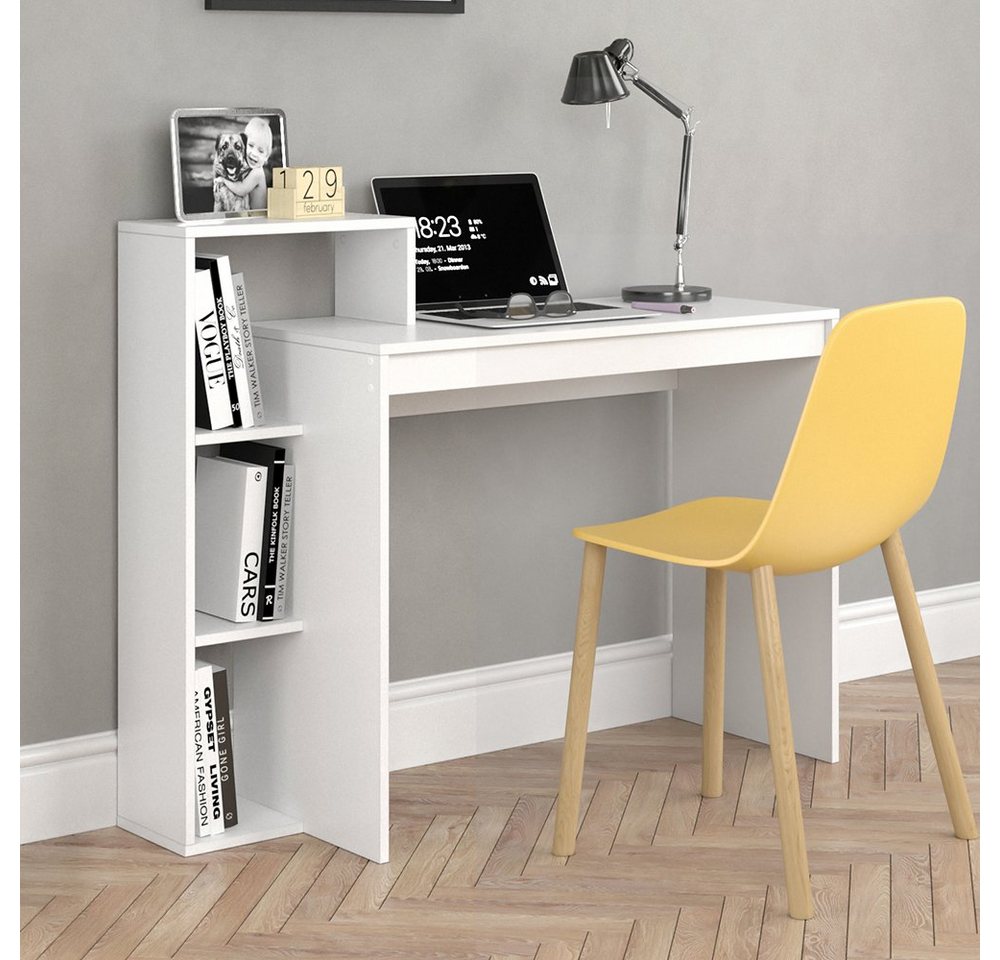 Vicco Schreibtisch Leo, Weiß, 110 x 40 cm (1-St), verstellbar – Bild 5 von 5