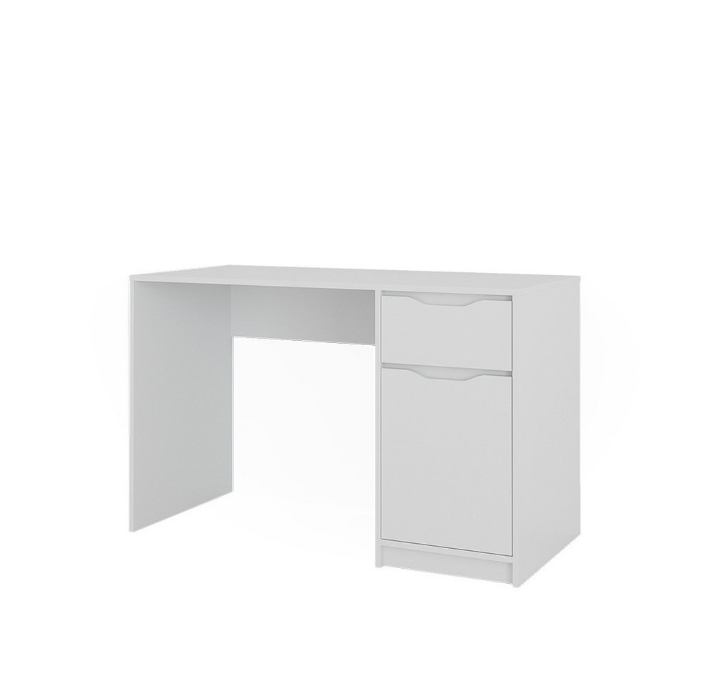 Vicco Schreibtisch Ruben, Weiß, 120 x 55 cm mit Schublade (1-St) – Bild 2 von 5