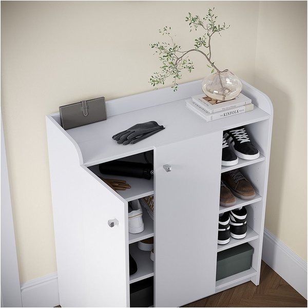 Vicco Schuhschrank Moritz, Weiß, 83 x 91.4 cm mit 2 Türen (1-St)