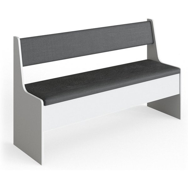 Vicco Sitzbank Roman, Weiß/Anthrazit, 136 x 42 cm (1-St)