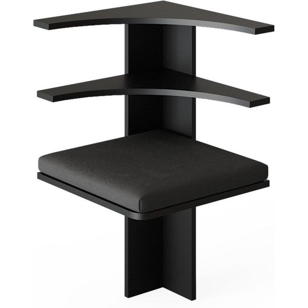 Vicco Sitzbank Roman, Schwarz, 43.5 x 43.5 cm (1-St)
