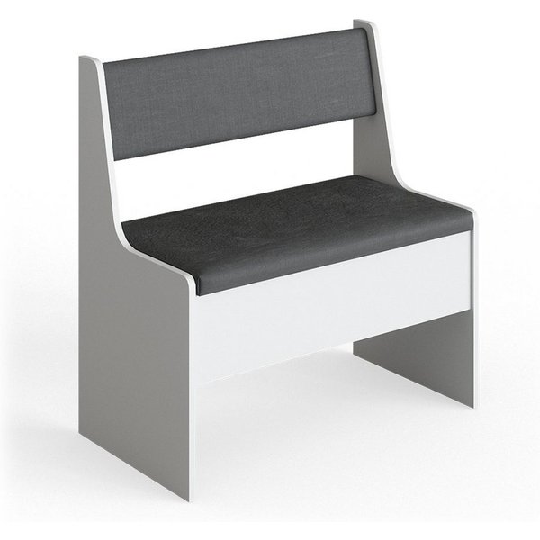 Vicco Sitzbank Roman, Weiß/Anthrazit, 76 x 42 cm (1-St)