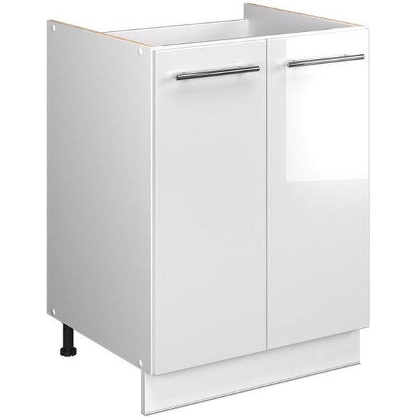 Vicco Unterschrank Fame-Line, Weiß Hochglanz/Weiß, 60 cm (1-St)