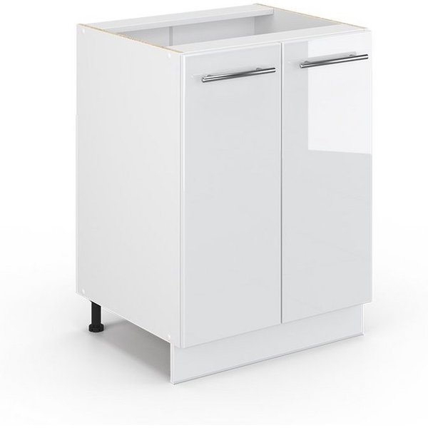 Vicco Unterschrank Fame-Line, Weiß Hochglanz/Weiß, 60 cm ohne Arbeitsplatte (1-St)