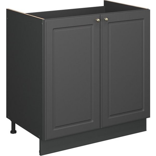 Vicco Unterschrank Fame-Line, Anthrazit-Gold Landhaus/Anthrazit, 80 cm ohne Arbeitsplatte (1-St)