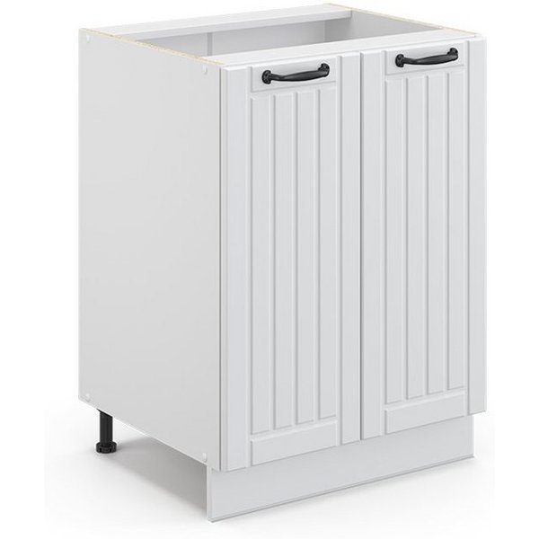 Vicco Unterschrank Fame-Line, Weiß Landhaus/Weiß, 60 cm ohne Arbeitsplatte (1-St)