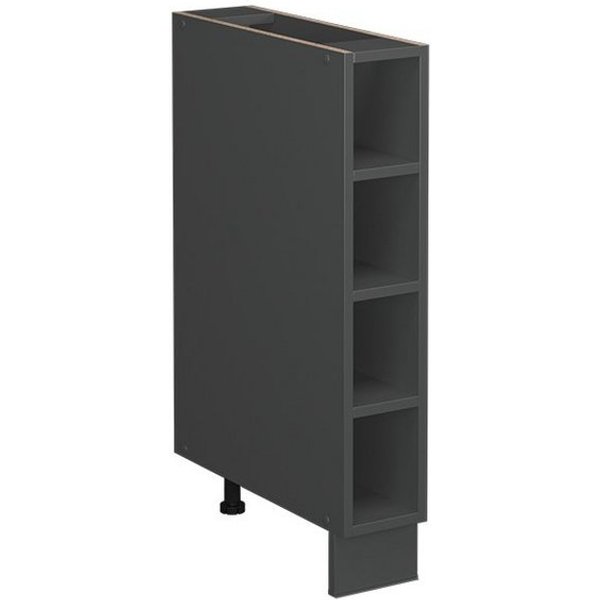 Vicco Unterschrank Fame-Line, Anthrazit, 15 cm ohne Arbeitsplatte (1-St)