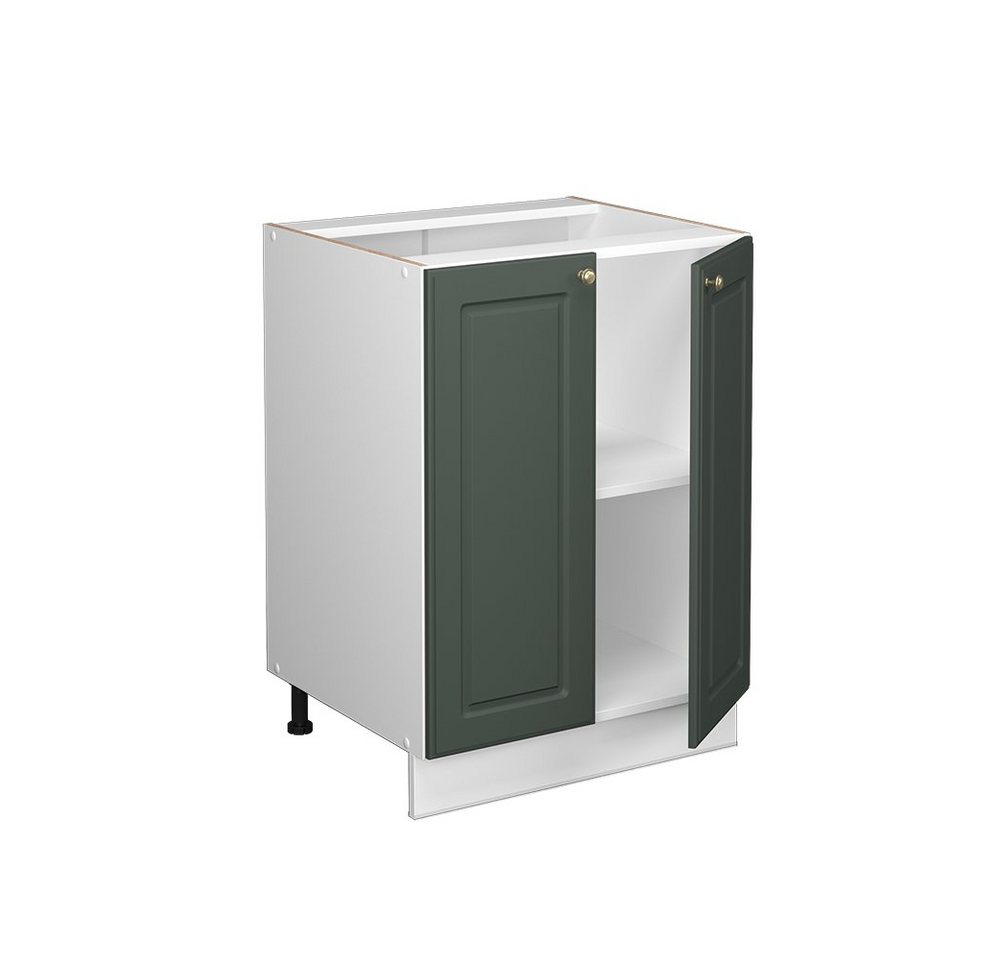 Vicco Unterschrank Fame-Line, Grün-Gold Landhaus/Weiß, 60 cm ohne Arbeitsplatte (1-St) – Bild 5 von 5