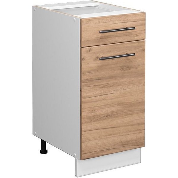 Vicco Unterschrank Fame-Line, Goldkraft Eiche/Weiß, 40 cm ohne Arbeitsplatte (1-St)
