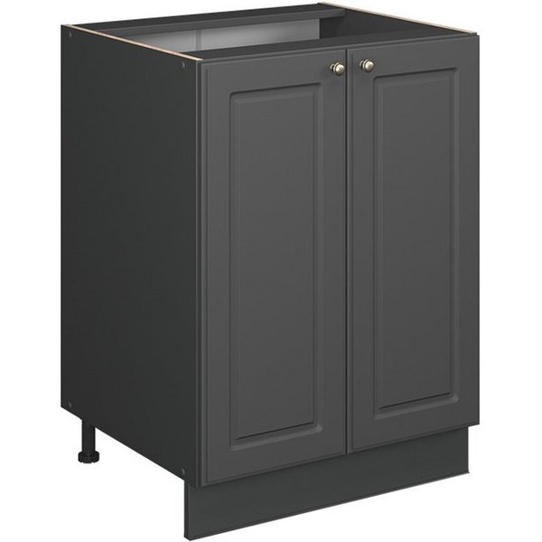 Vicco Unterschrank Fame-Line, Anthrazit-Gold Landhaus/Anthrazit, 60 cm ohne Arbeitsplatte (1-St)