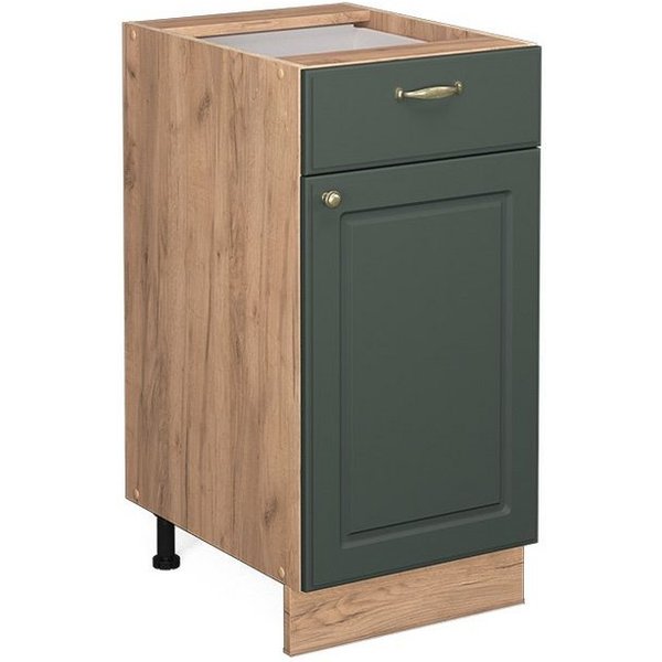 Vicco Unterschrank Fame-Line, Grün-Gold Landhaus/Eiche, 40 cm ohne Arbeitsplatte (1-St)