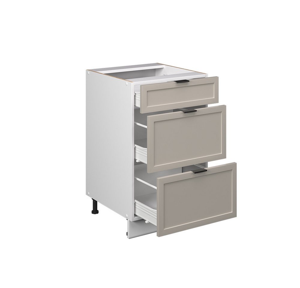 Vicco Unterschrank Fame-Line, GrauBeige/Weiß, 50 cm ohne Arbeitsplatte (1-St) – Bild 5 von 5