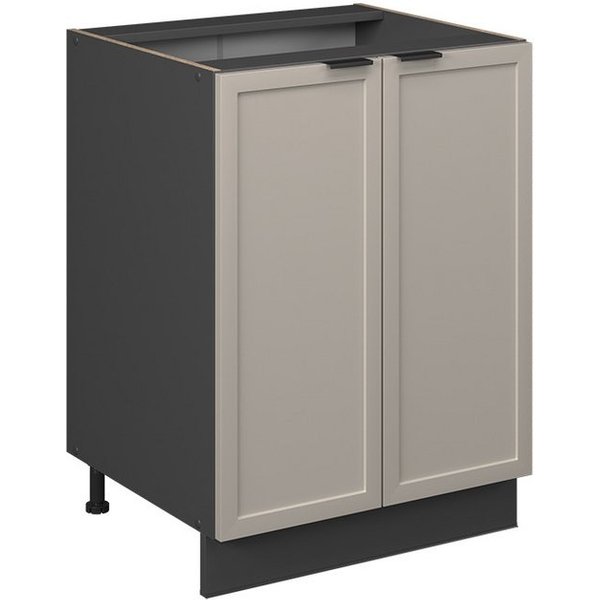 Vicco Unterschrank Fame-Line, GrauBeige/Anthrazit, 60 cm ohne Arbeitsplatte (1-St)
