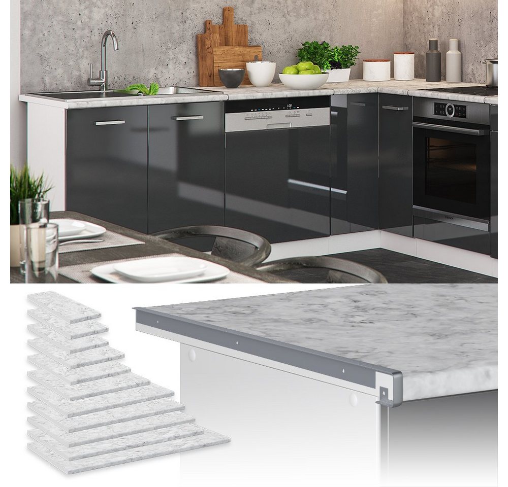 Vicco Unterschrank R-Line, Marmor Weiß, 45 cm (1-St) – Bild 2 von 4
